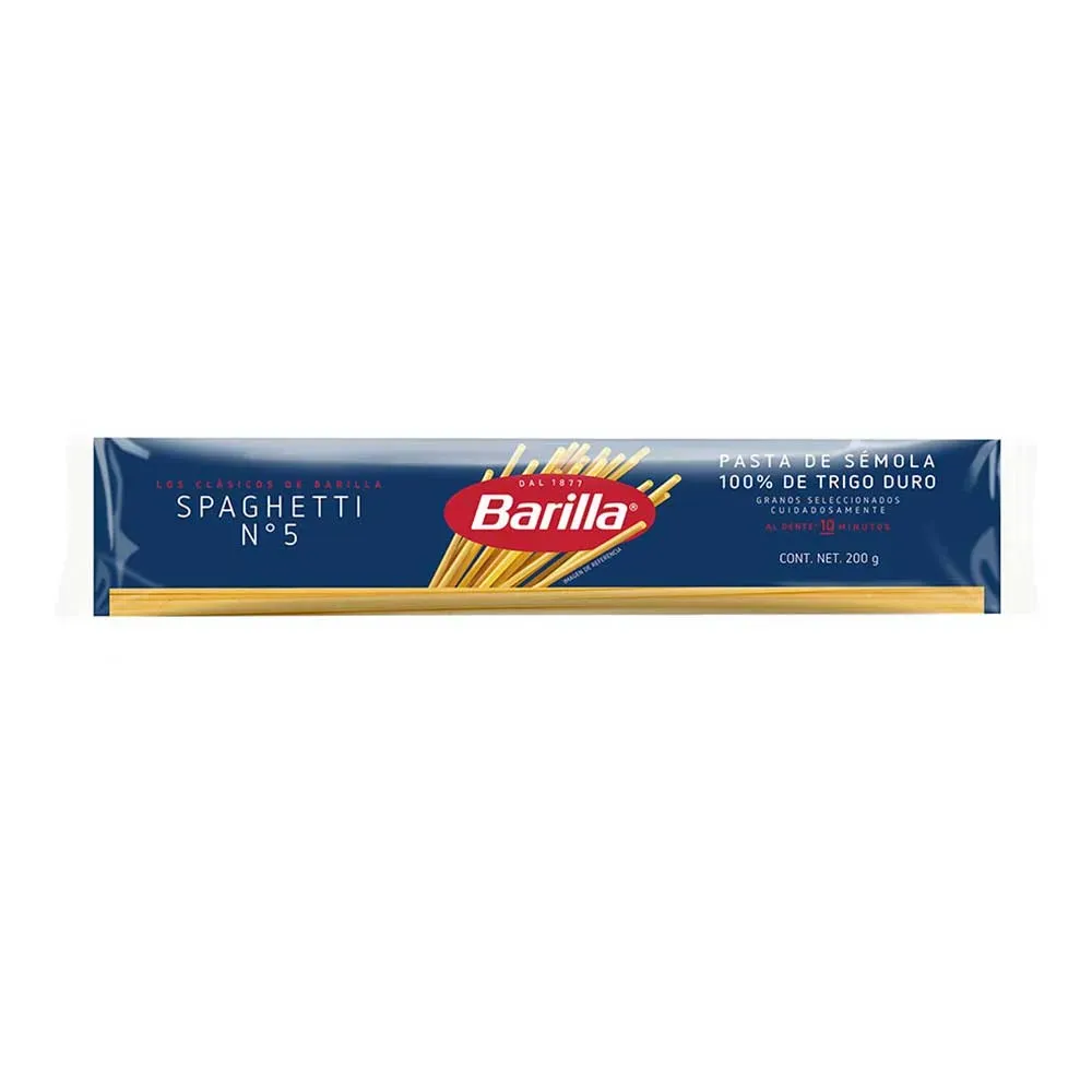Pasta Para Sopa Espagueti No. 5 Mediano Barilla 200 G