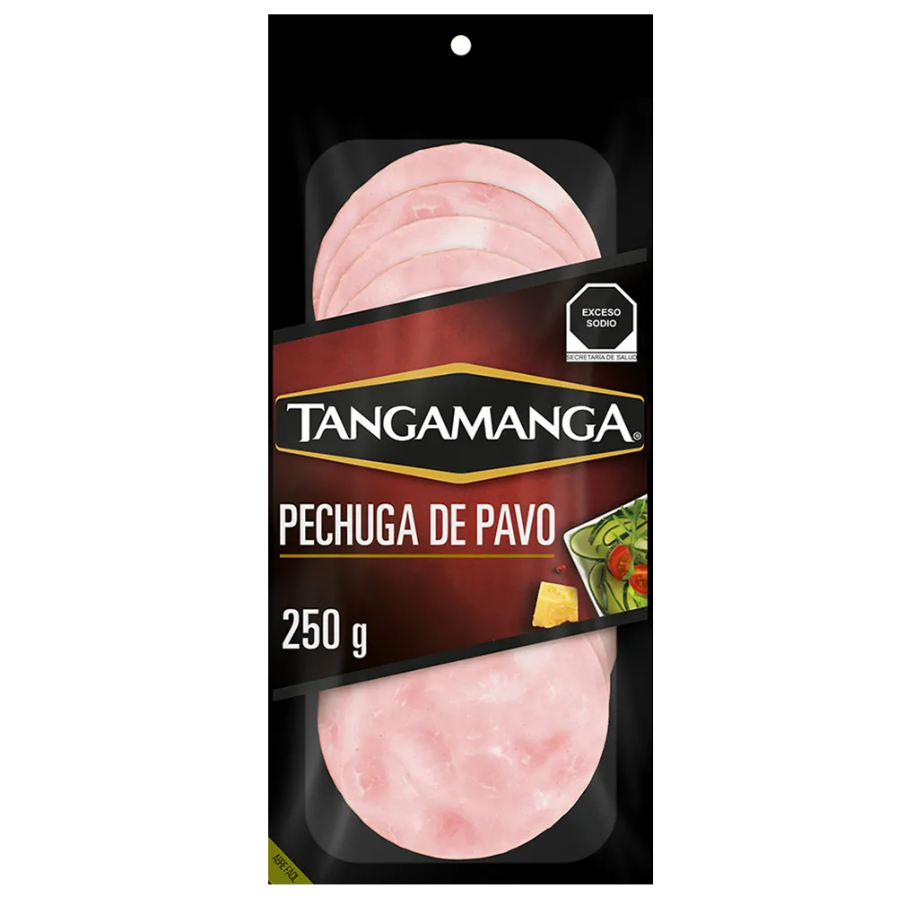 Pechuga De Pavo Rebanado Tangamanga 250 Gr