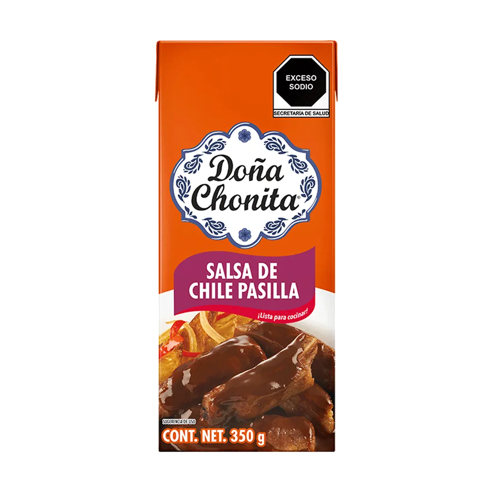 Salsa Para Guisar Chile Pasilla Dona Chonita 350 Gr