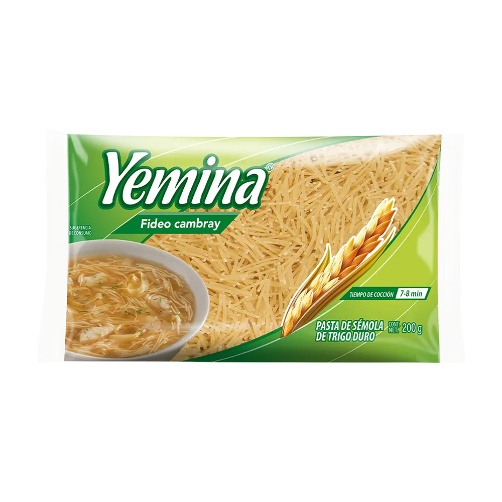 Pasta Para Sopa Fideo Cambray Yemina 200 G