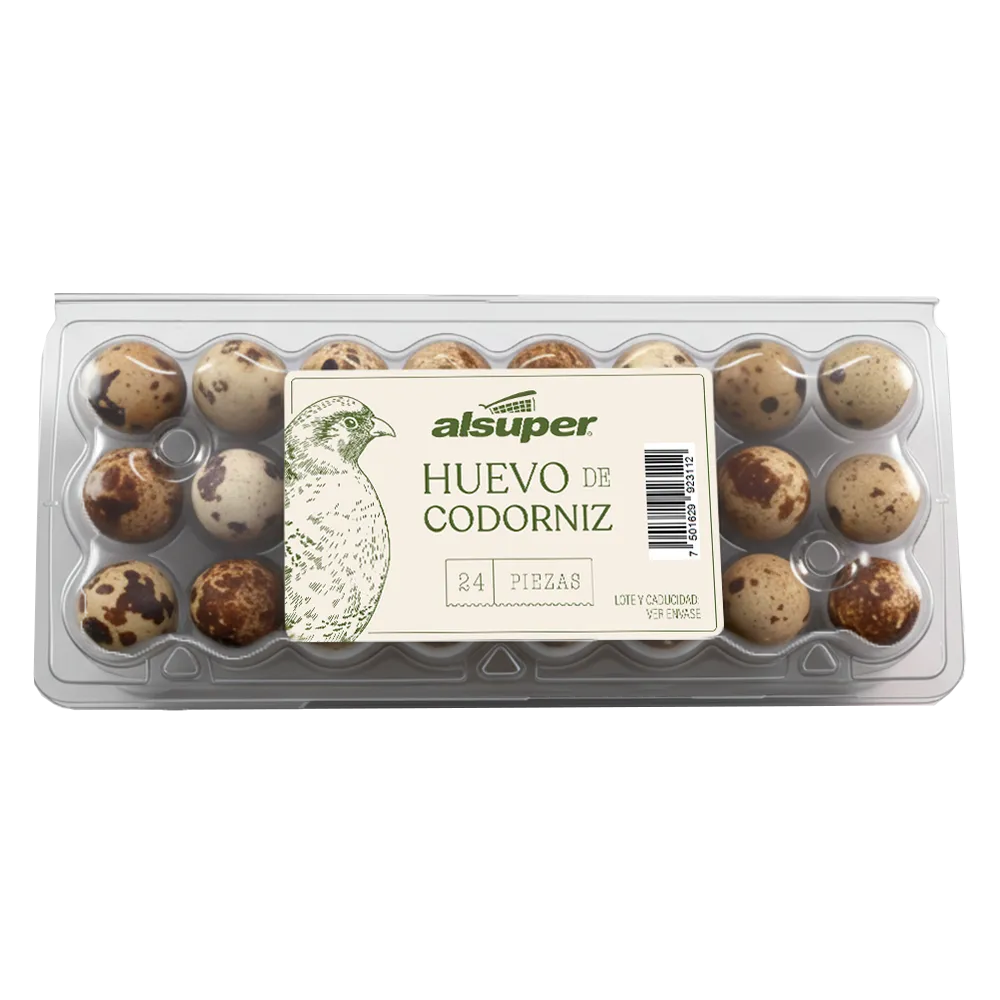 Huevo de codorniz con 24 Alsuper 1 cartera