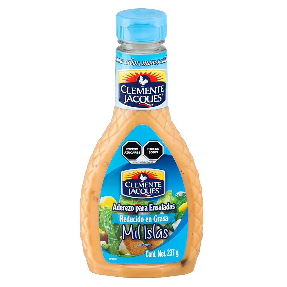 Aderezo Para Ensalada Light Mil Islas Clemente Jaques 237 Gr