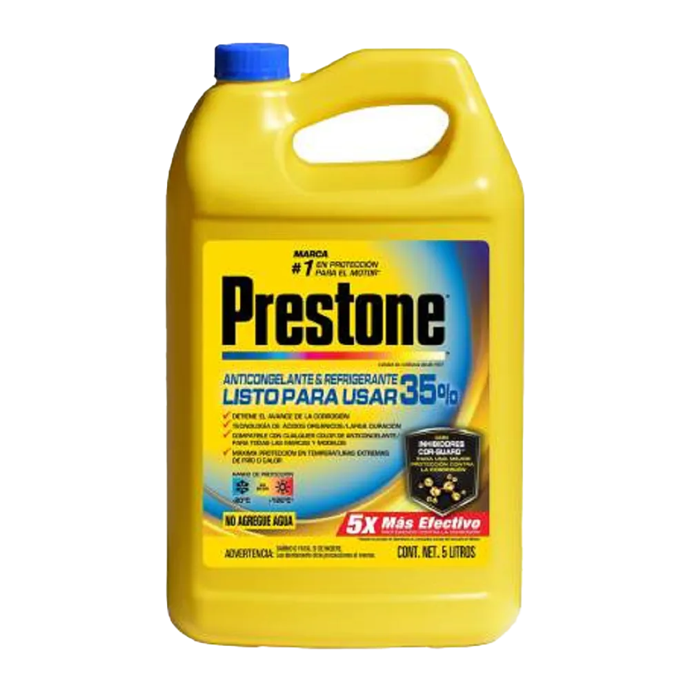 Anticongelante & Refrigerante Listo Para Usar 35% Prestone 3.78 Lt