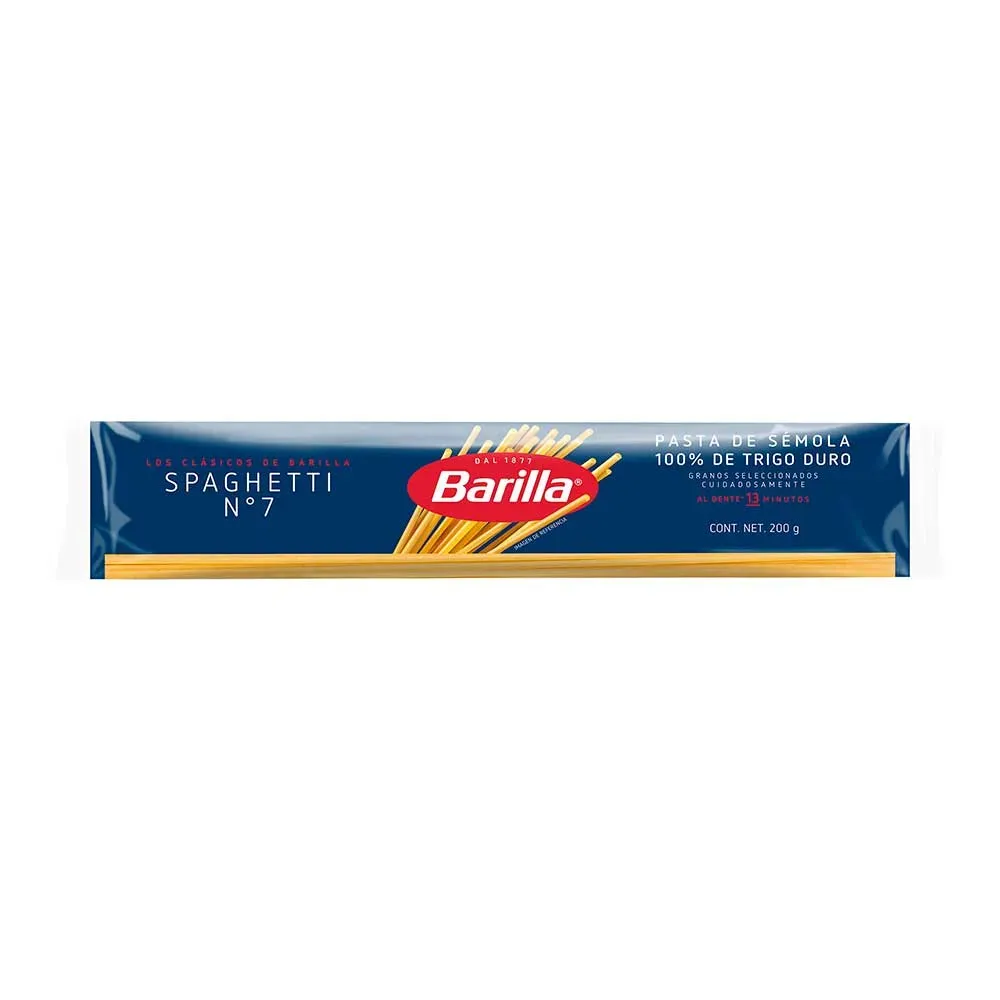 Pasta Para Sopa Espagueti No.7 Grande Barilla 200 G