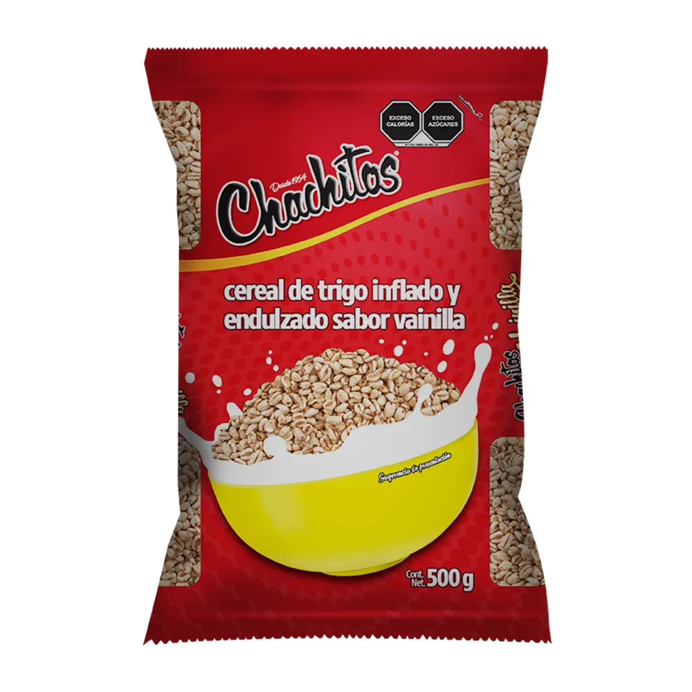 Cereal Trigo Inflado Vainilla Chachitos 500 g