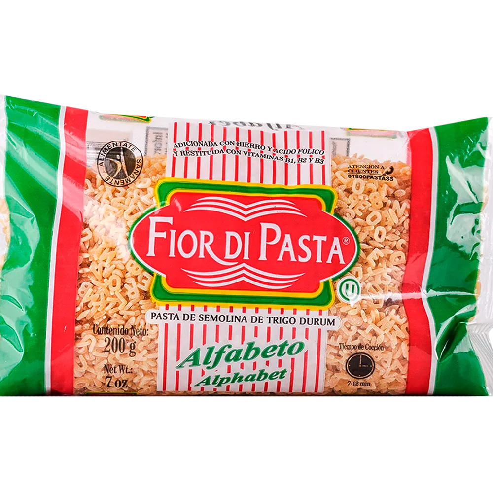 Pasta Para Sopa Alfabeto Fior Di Pasta 200 g