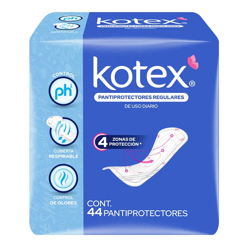 Pantiprotector Kotex 44 Pza