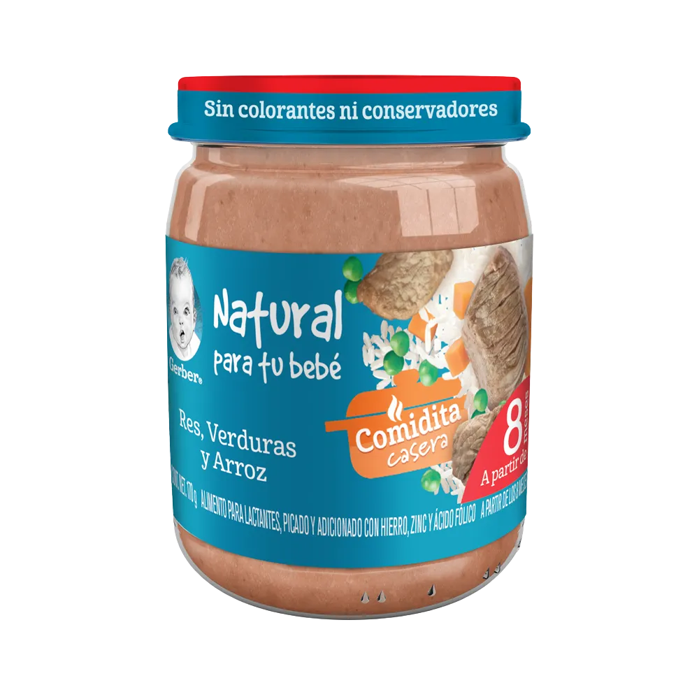 Gerber tercera etapa res con arroz   170G