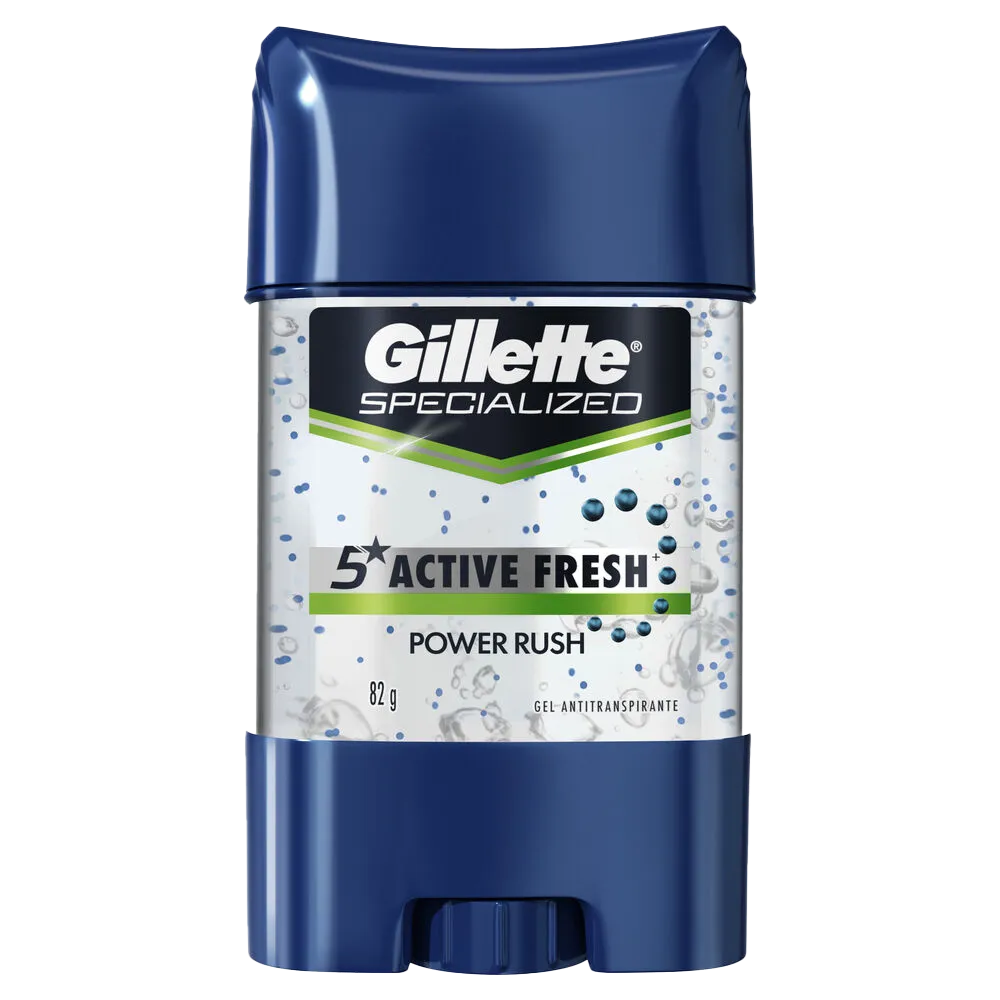 Antitranspirante Gel Beads Power Rush Gillette 82 g