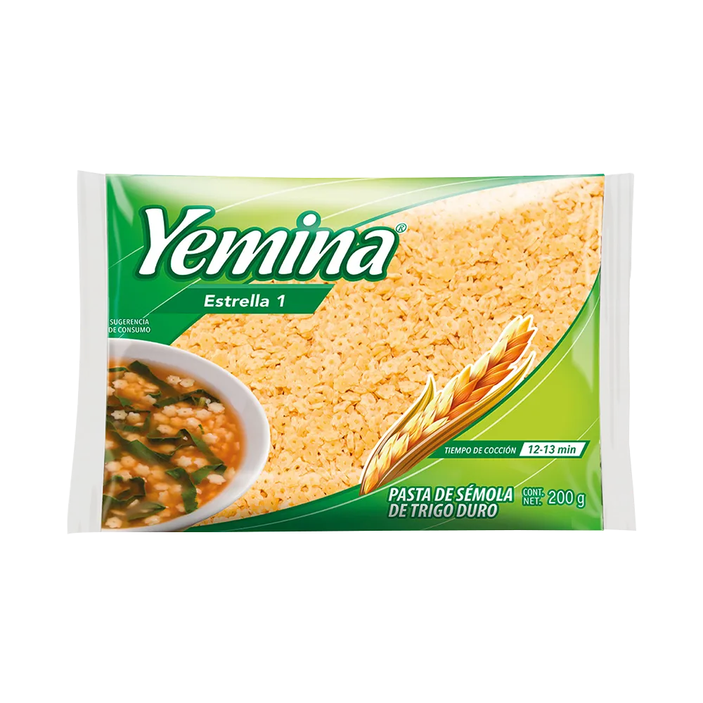 Pasta Para Sopa Estrella Grande Yemina 200 G