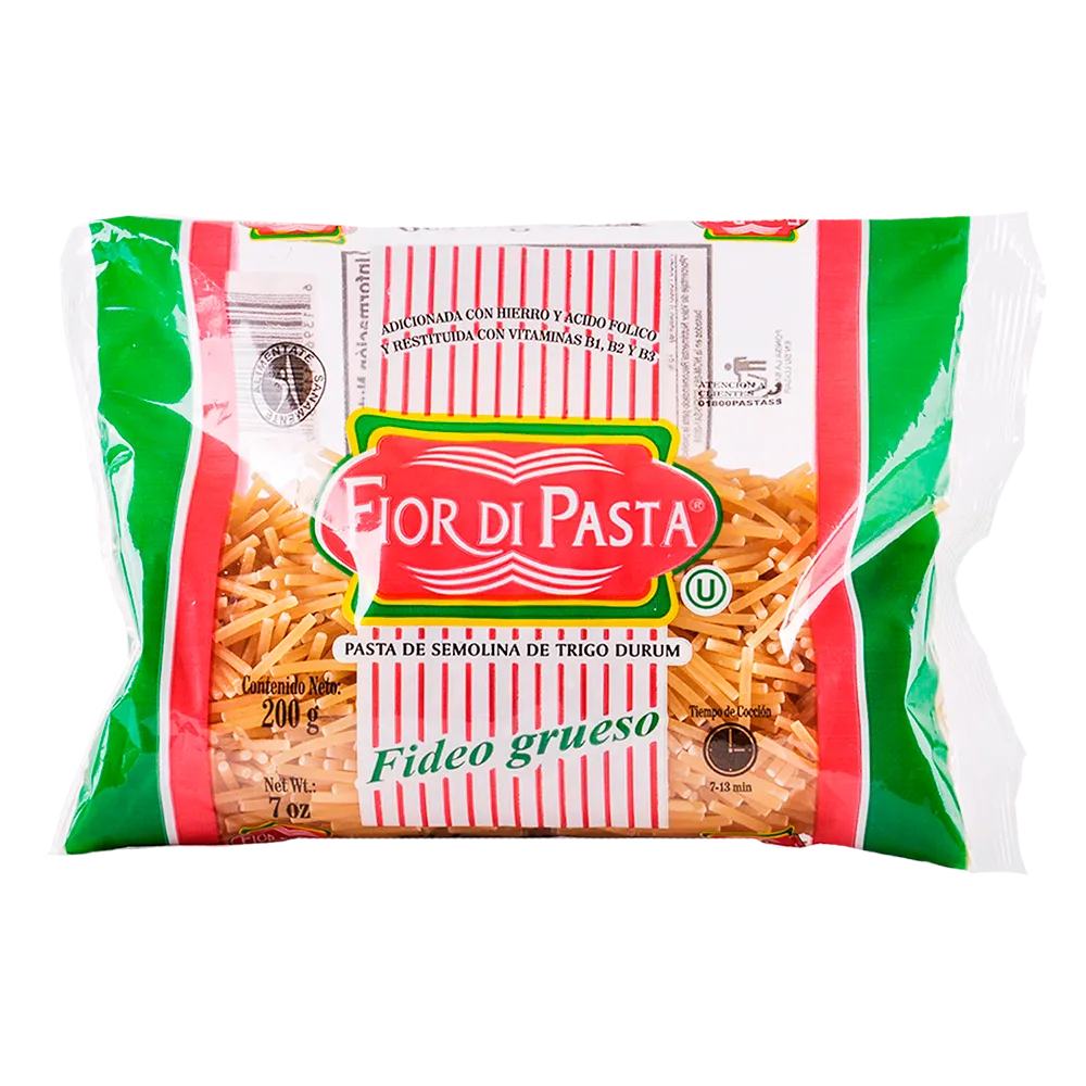 Pasta Para Sopa Fideo Grueso Fior Di Pasta 200 g