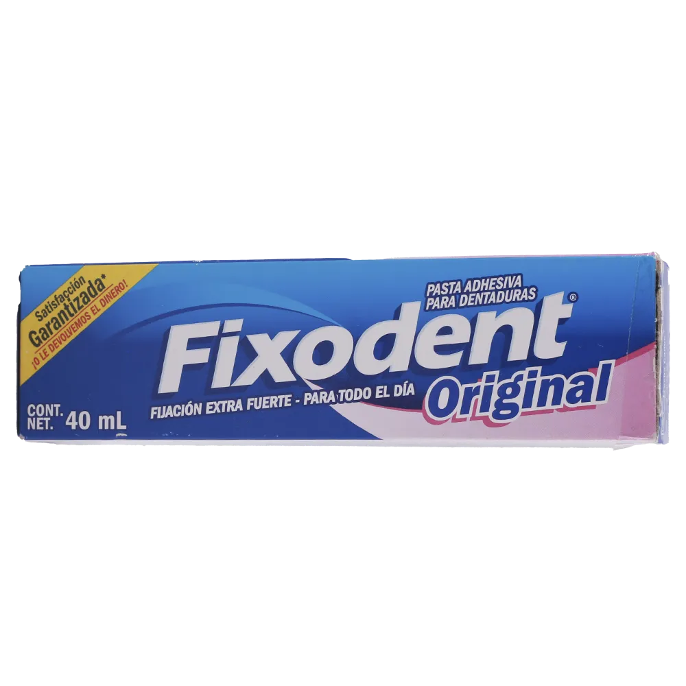 Pasta Adhesiva Para Dentaduras Original Fixodent 40 Ml