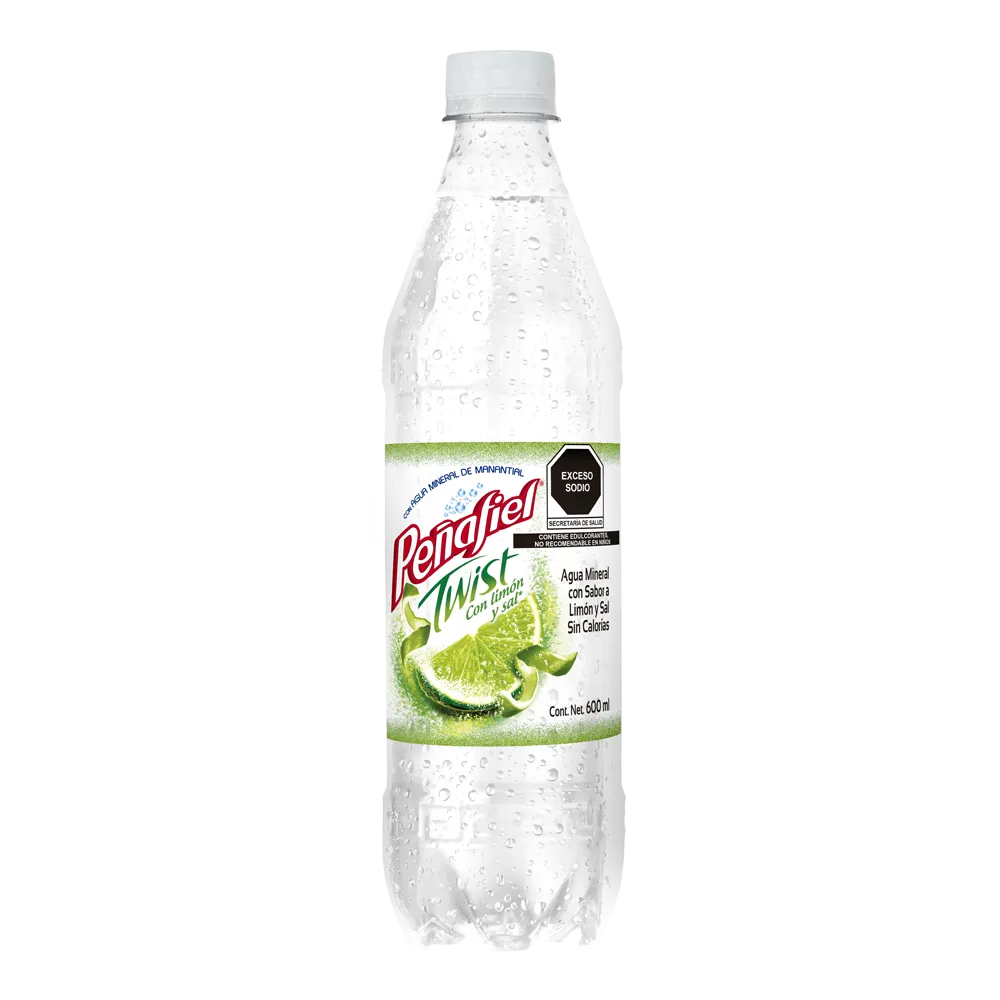 Agua Mineral Twist Limon y sal Penafiel 600 Ml