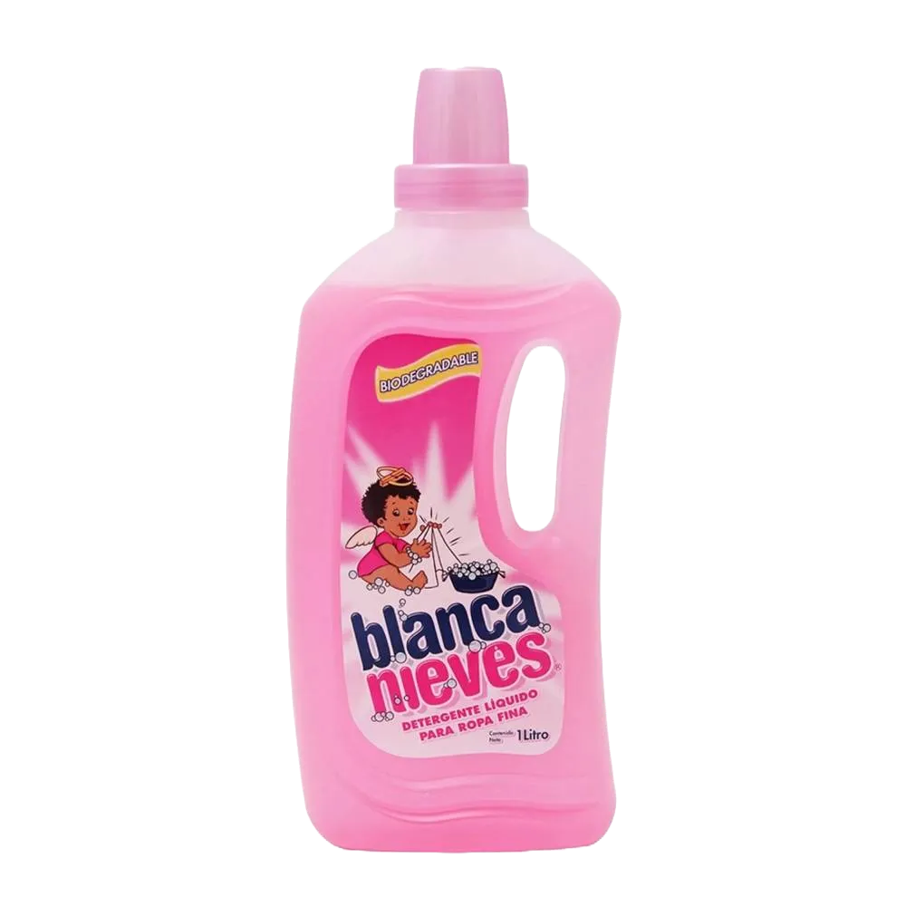 Detergente Liquido Ropa Fina Blanca Nieves 1 lt