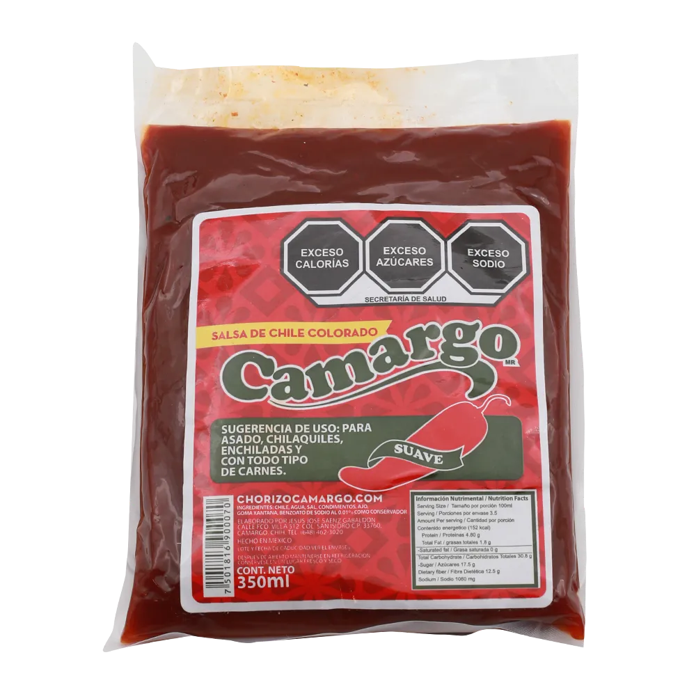 Chile Colorado Camargo 350 Ml