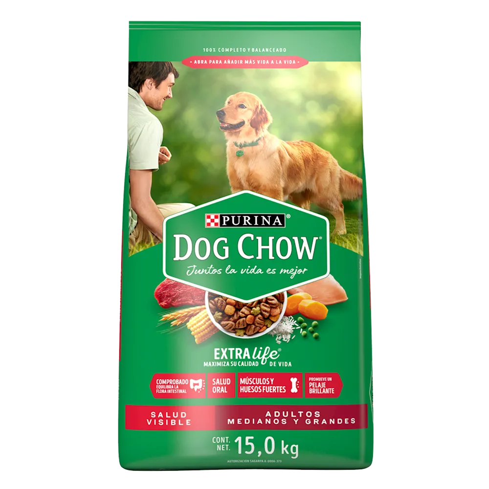 Alimento Seco Para Perro Adulto Dog Chow 15 Kg