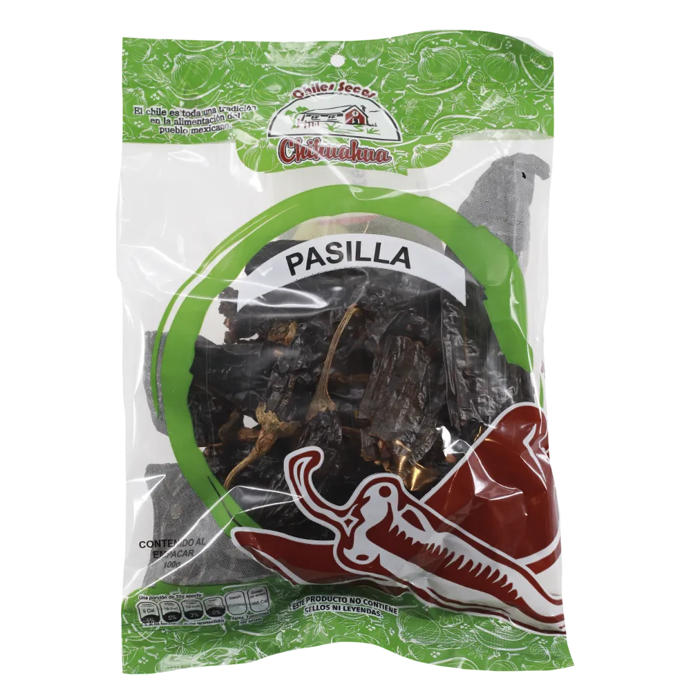 Chile Seco Pasilla Secos Chih. 100 Gr