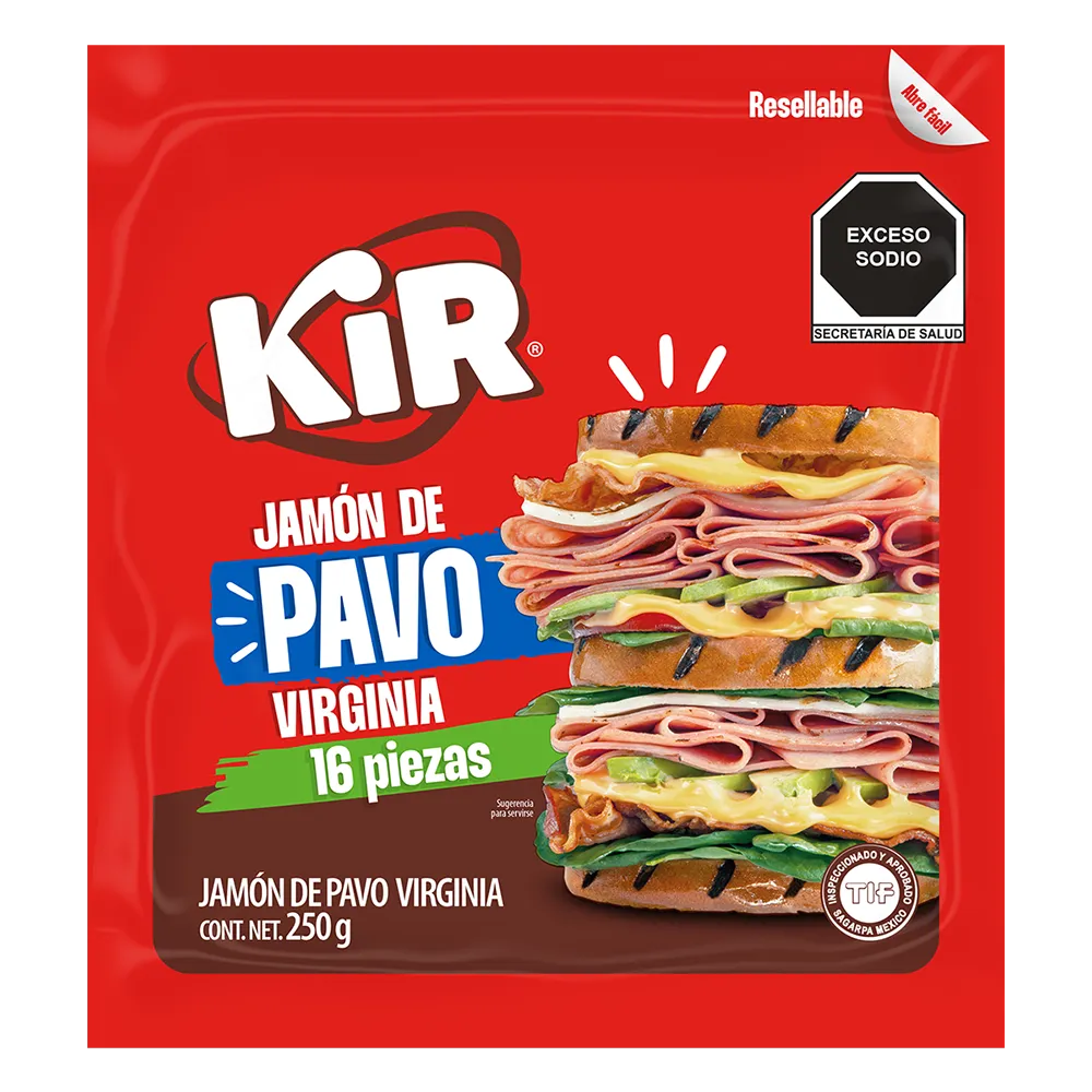 Jamon Virginia De Pavo Kir 250 Gr