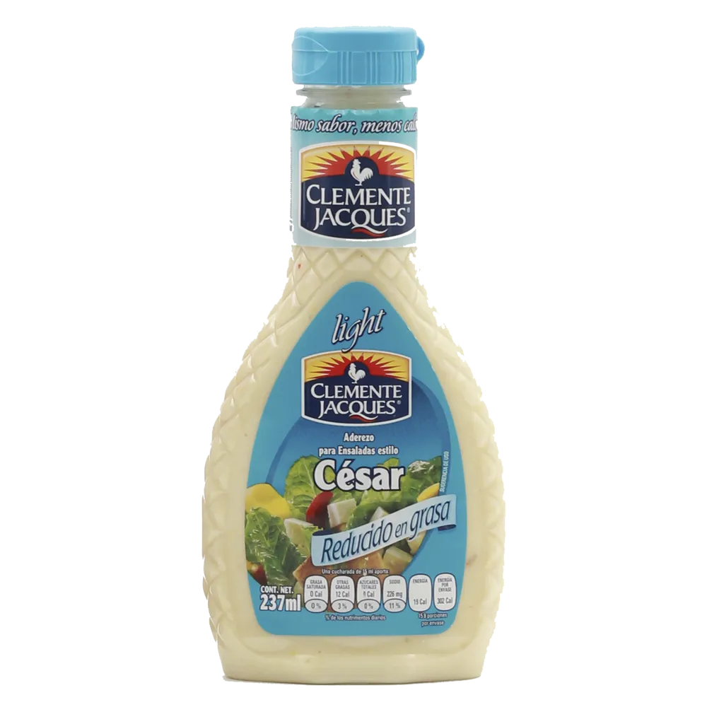 Aderezo Para Ensalada Light Cesar Clemente Jaques 237 Gr
