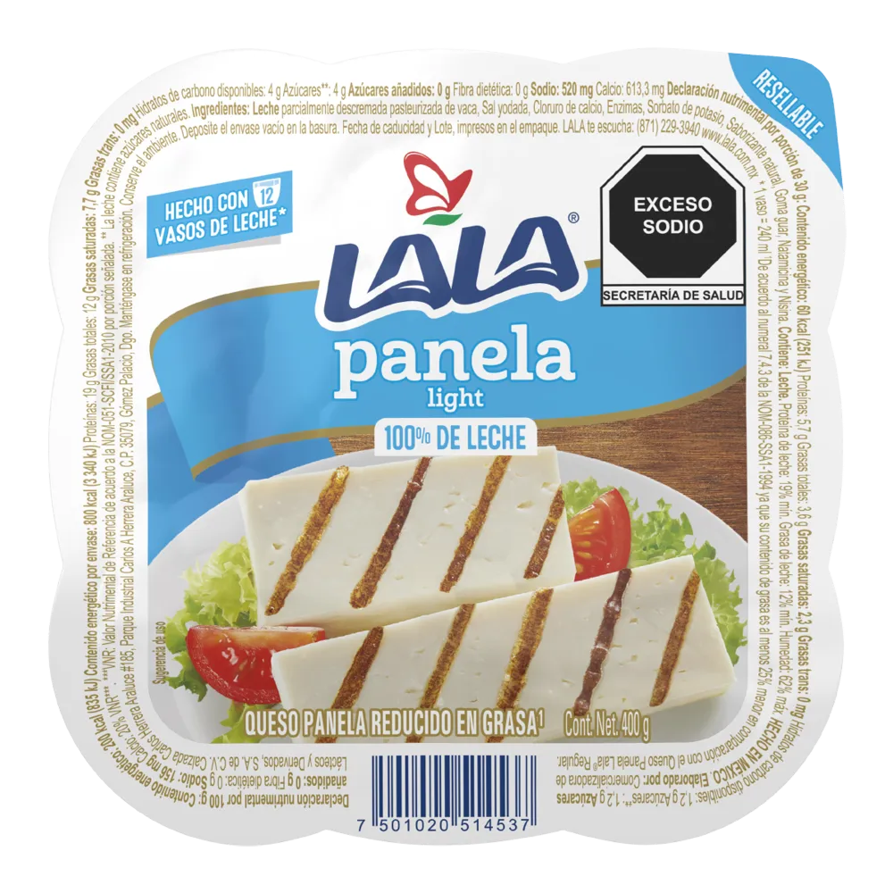 Queso Panela Light Lala 400 g