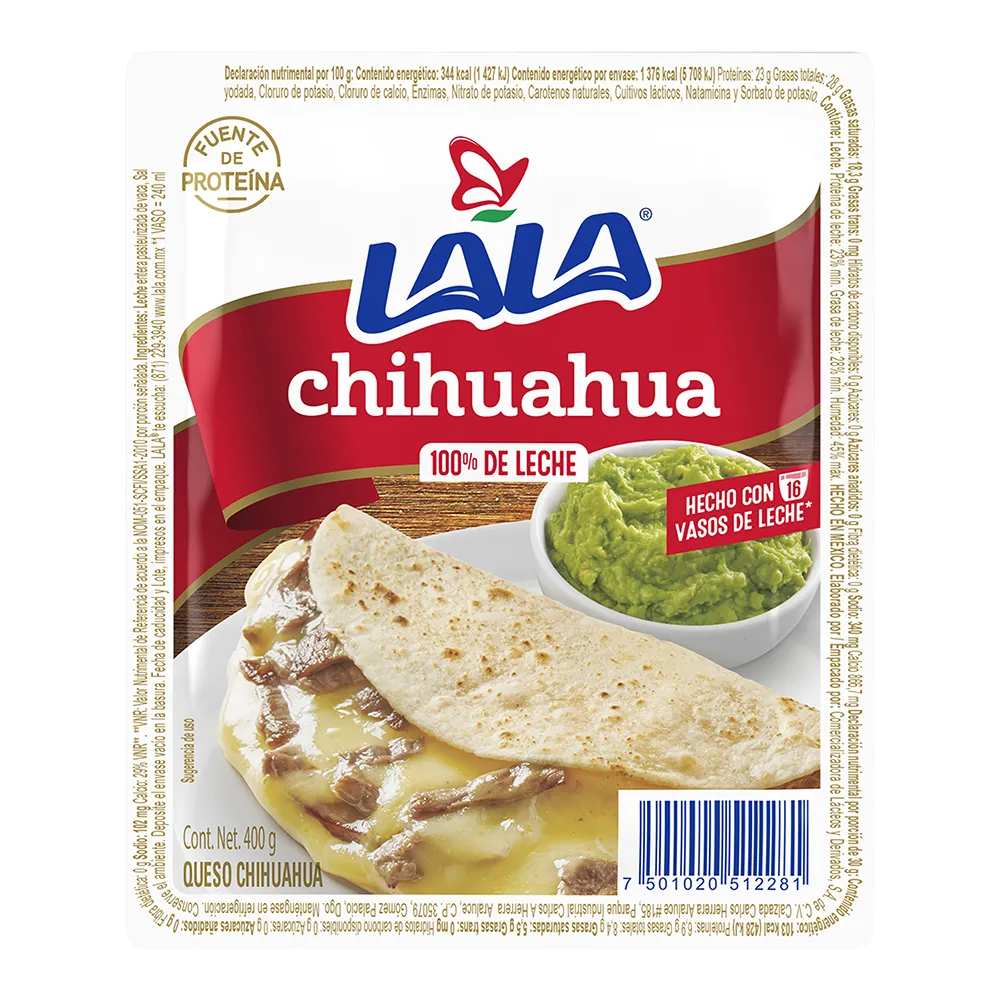 Queso Chihuahua Lala 400 g
