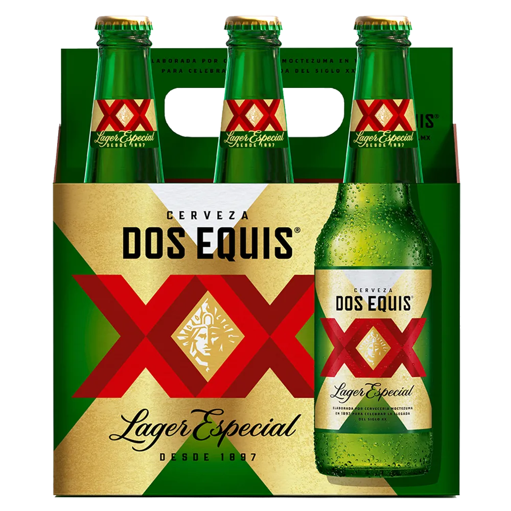 Cerveza Six Pack Botella Xx Lager 355 Ml