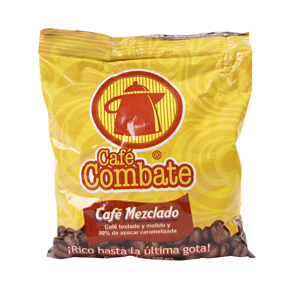 Cafe Molido Tostado Con Azucar Combate 250 Gr