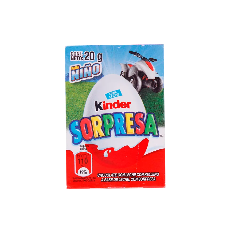 Chocolate Huevo Sorpresa Ninos Kinder 20 g