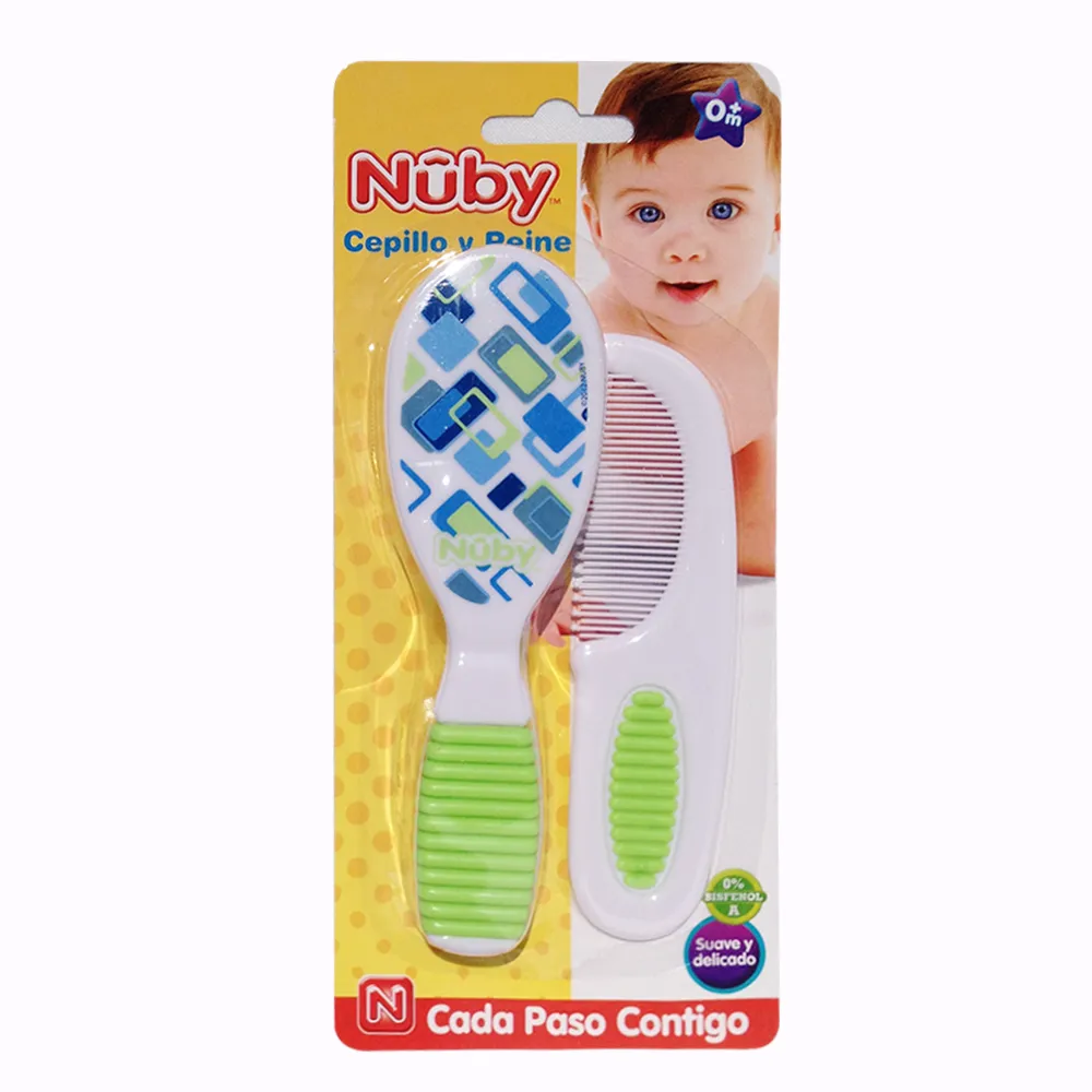 Cepillo Y Peine Suave Nuby 2 Pza