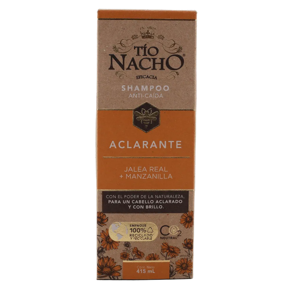 Shampoo Anticaida Jalea Real Tio Nacho 415 Ml