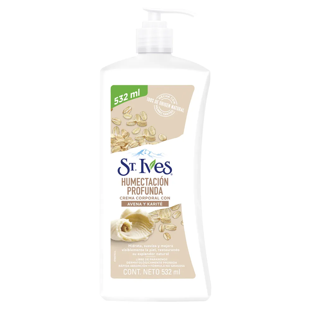 Crema Liquida Avena Y Karite St. Ives 532 Ml