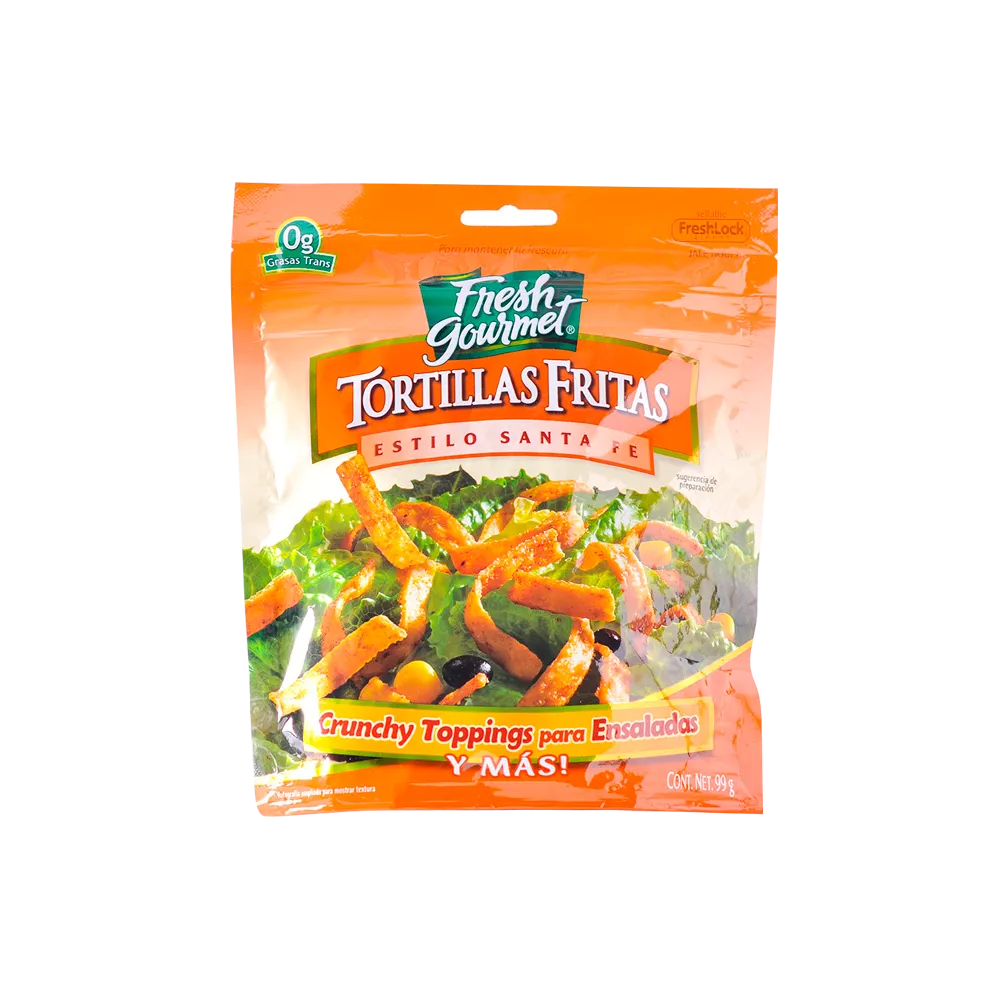 Bolsa Tira Tortillas Fritas Santa Fe Fresh Gourmet 99 g