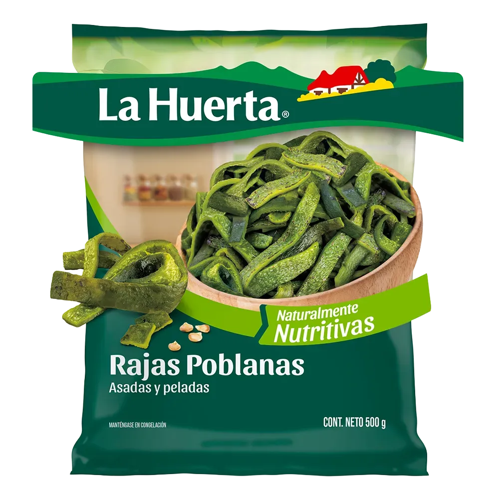 RAJAS POBLANAS LA HUERTA 500 GRAMOS