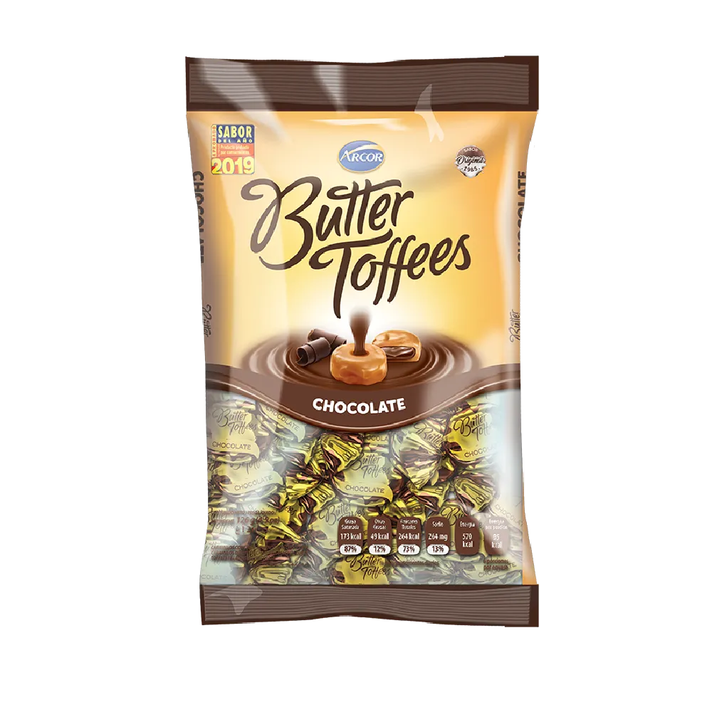 Caramelo Leche Relleno Chocolate Butter Toffees 126 g