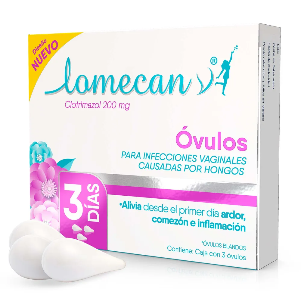 Lomecan V Ovulos Genomma 3 pza