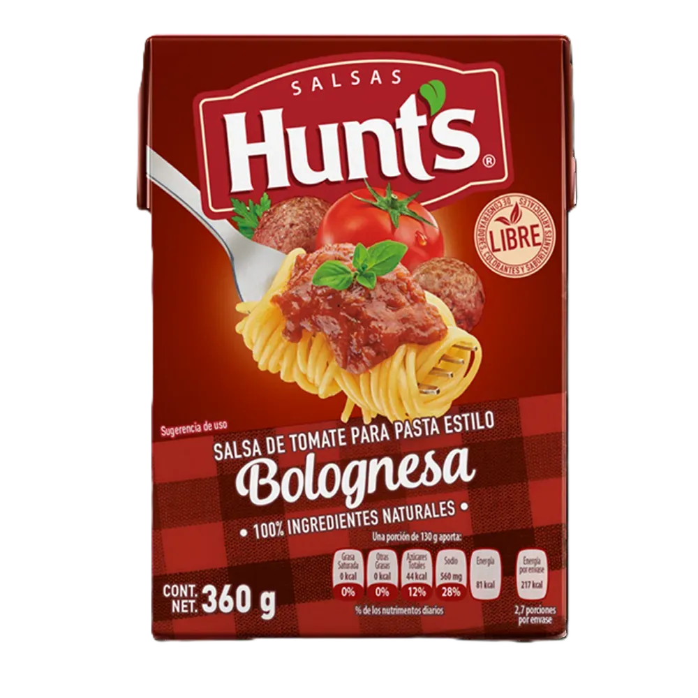 Salsa Para Pasta Bolognesa Hunts 360 Gr