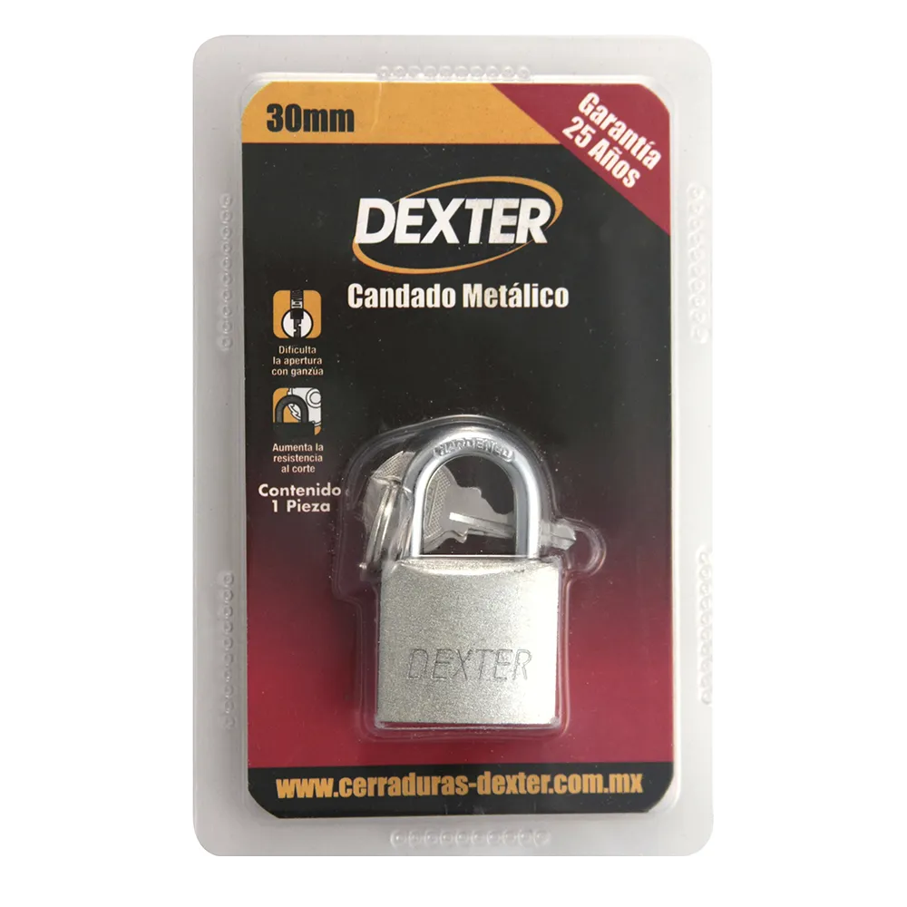 Candado Metalico Gc 30Mm Dexter 1 Pz
