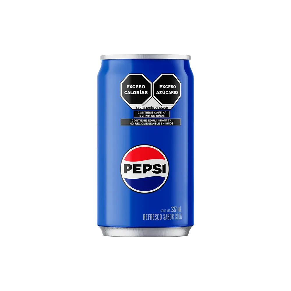 Refresco 6 Pack Minilata Cola Pepsi 237 Ml