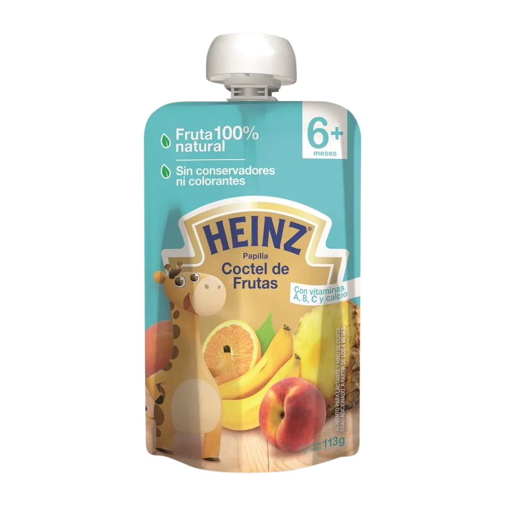 Papilla Segunda Etapa Pouch Coctel De Frutas Heinz 113 g
