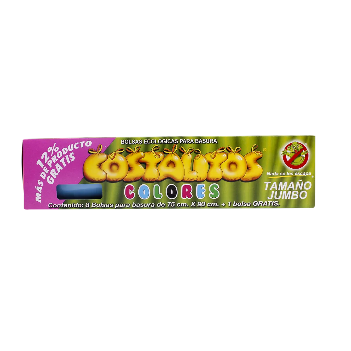 Bolsa Para Basura J 75X90 Ecologica Colores Costalitos 8 Pza