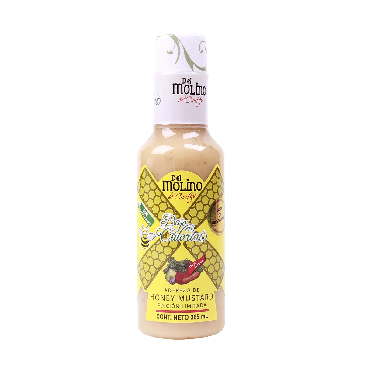 Aderezo Para Ensalada Miel Mostaza Del Molino 365 Ml