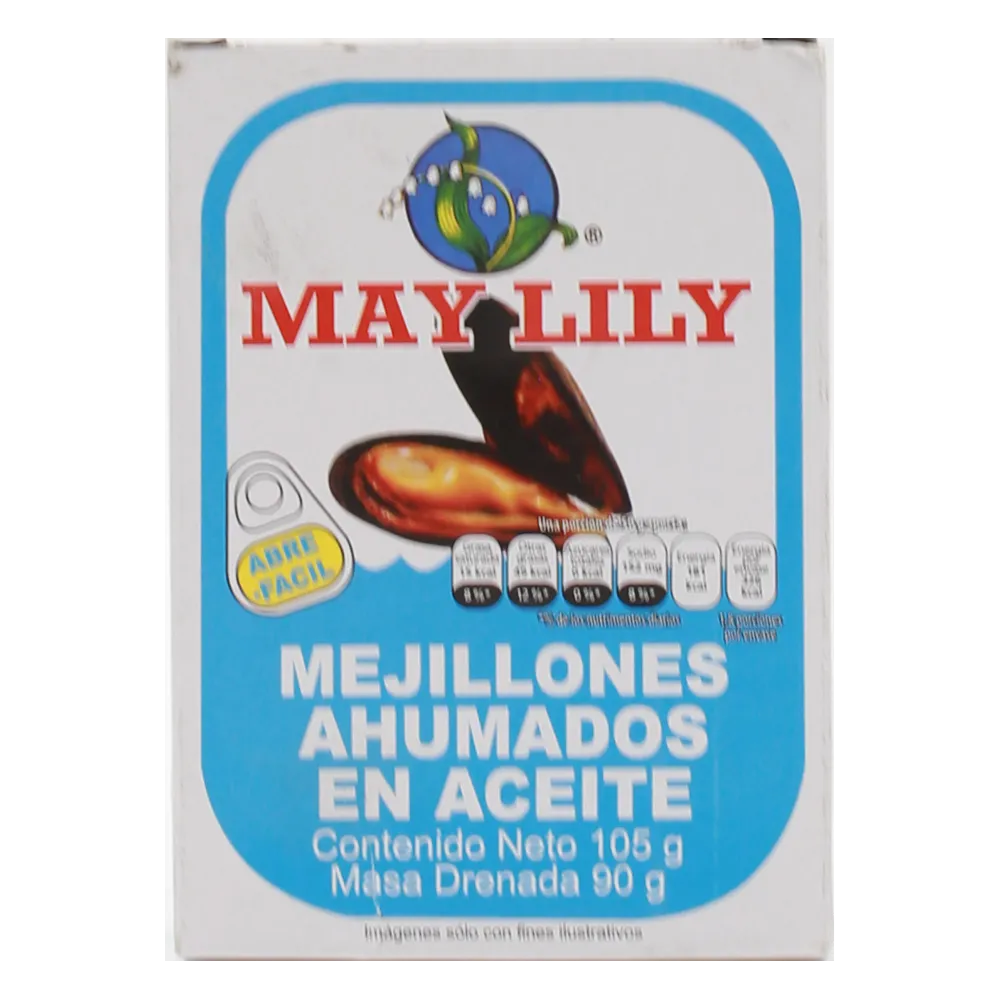 Mejillones Ahumados En Aceite May Lily 105 g