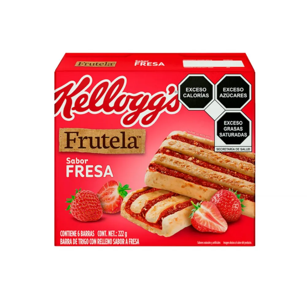 Barra Nutri Grain 6 Pzas Fresa Kelloggs 222 g