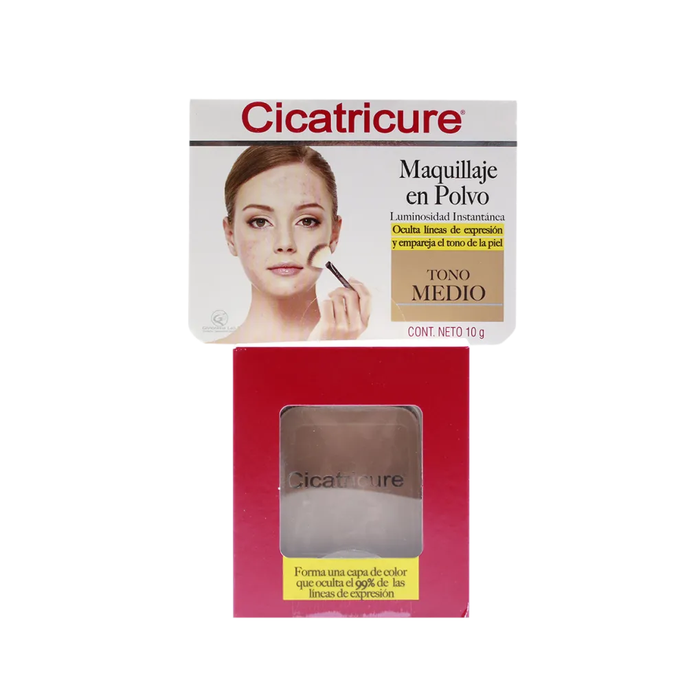 Cicatricure Maquillaje Tono Medio Genommalab 10 g