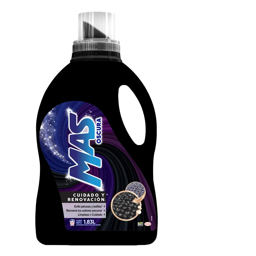 DETERGENTE LIQUIDO MAS OSCURA 1.83 LITRO