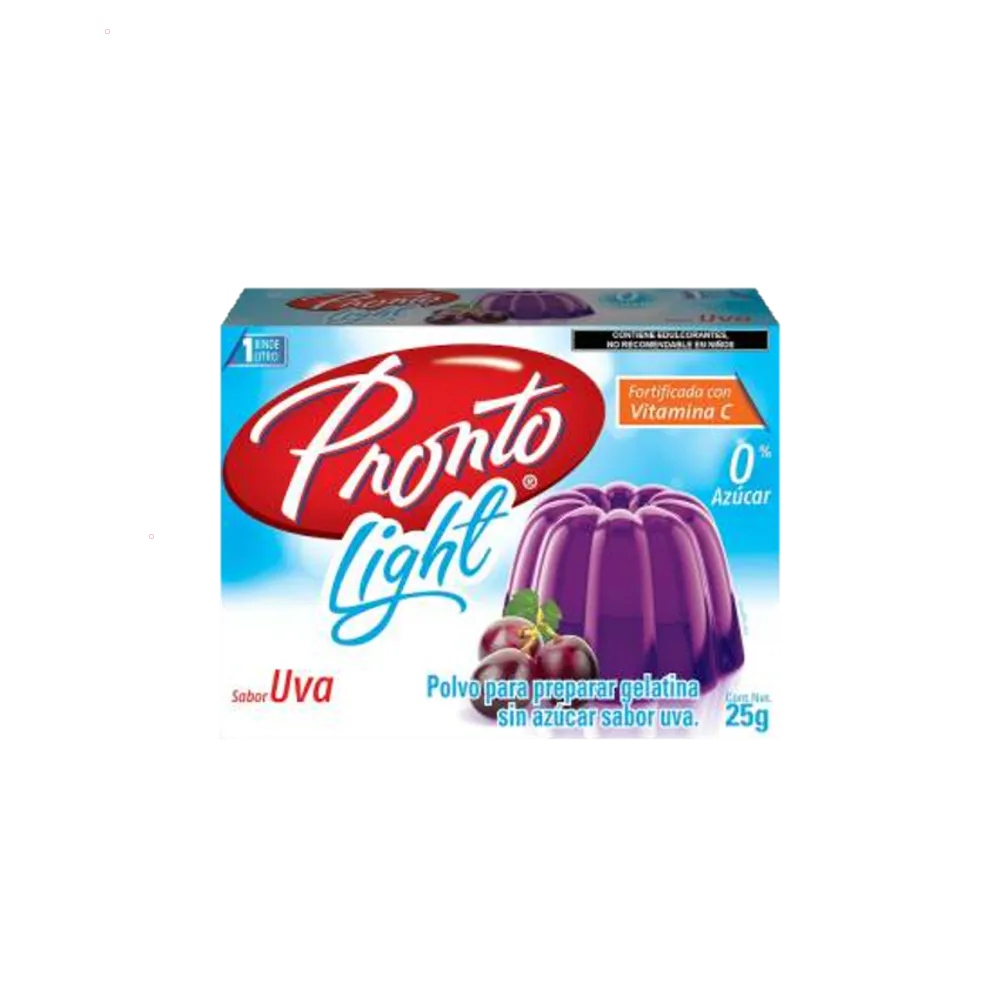 Gelatina Light sabor uva Pronto 28 g