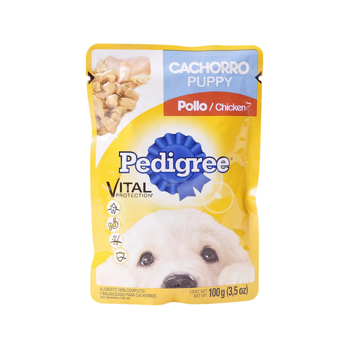 Alimento Humedo Para Perro Pouch Pollo Cachorro Pedigree 100 g