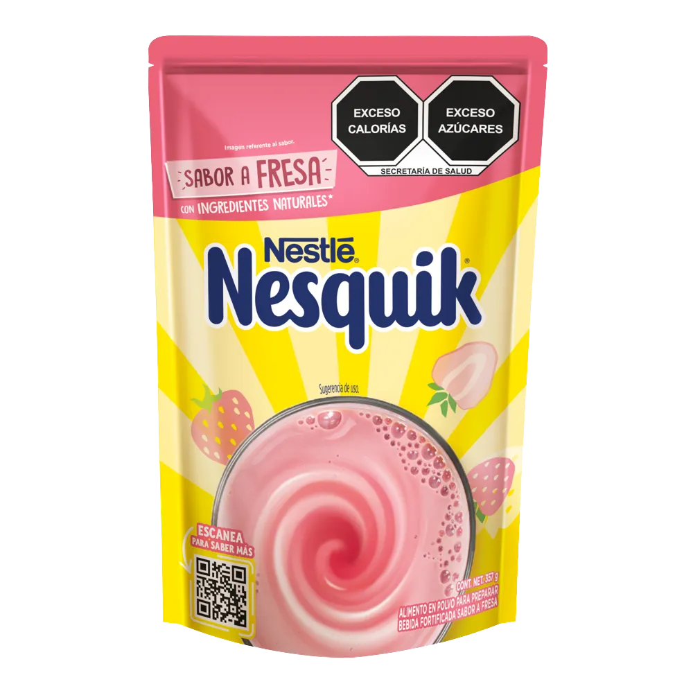 Modificador De Leche De Fresa FRESA Nesquik 357 Gr