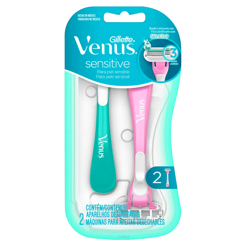 Rastrillo Desechable Sensitive Venus Venus Sensitive 2 Pza