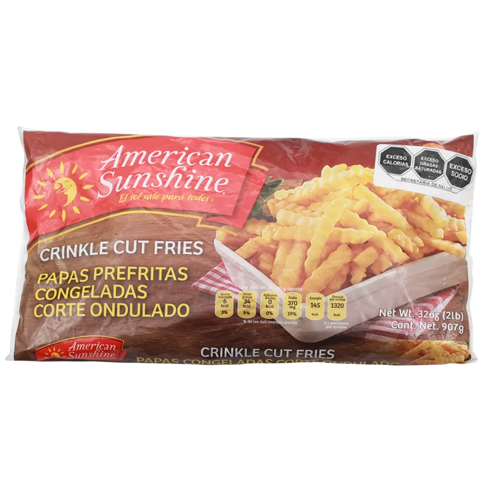 Papas Corte Ondulado Americ Sunshine 907 g